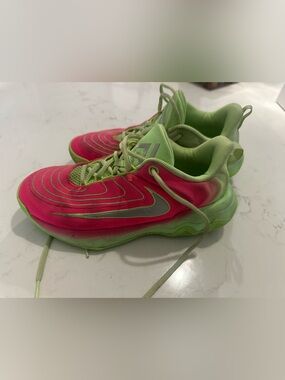 Nike Hot Pink and Lime Green Running Shoes